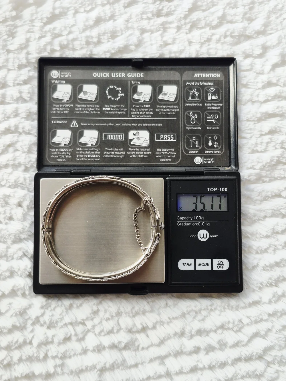 Vintage Silver Tone Woven Braided Cuff Bracelet